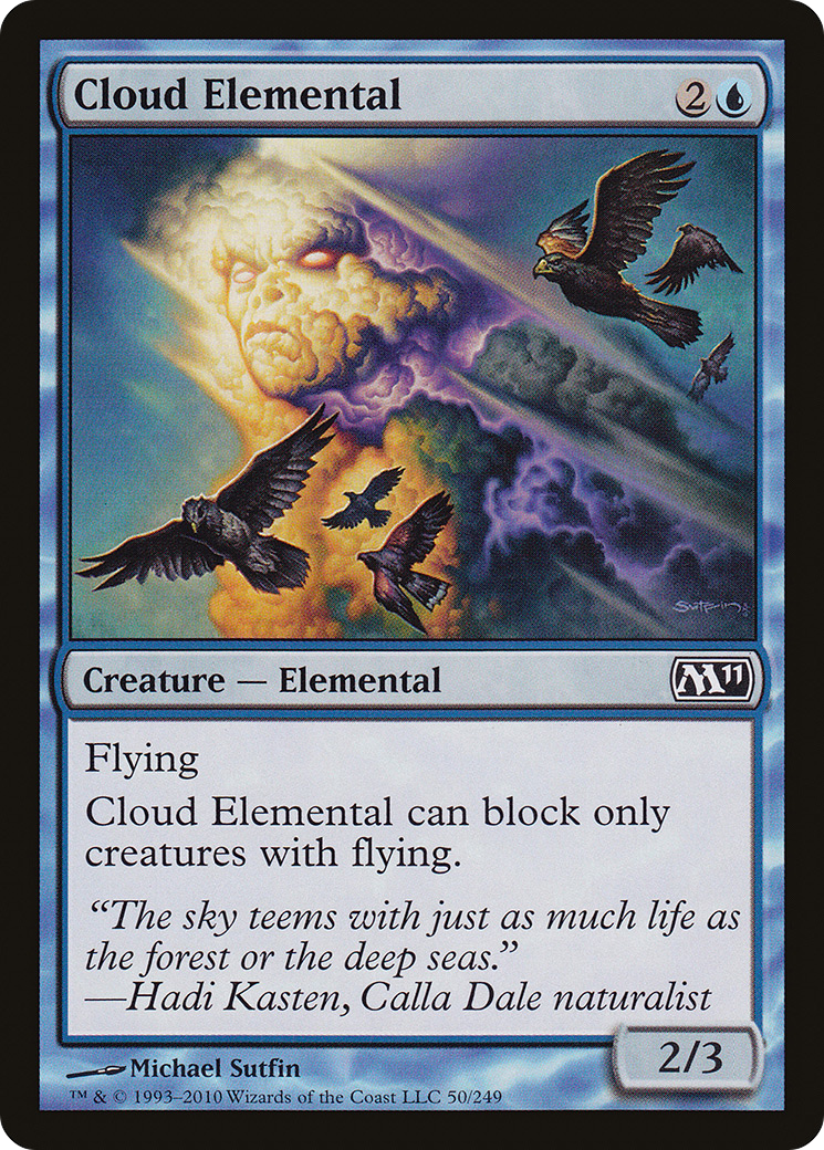 Image of Cloud Elemental (M11-050) - Magic 2011 Foil