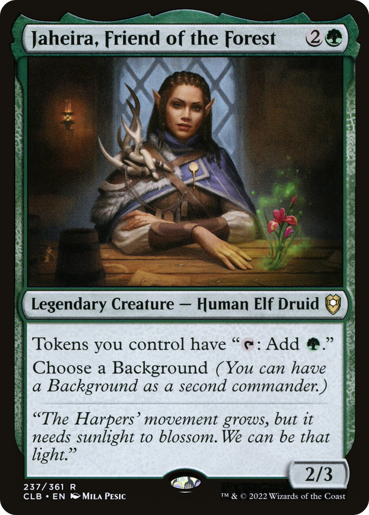 Image of Jaheira, Friend of the Forest (CLB-237) - Commander Legends: Battle for Baldur's Gate Foil