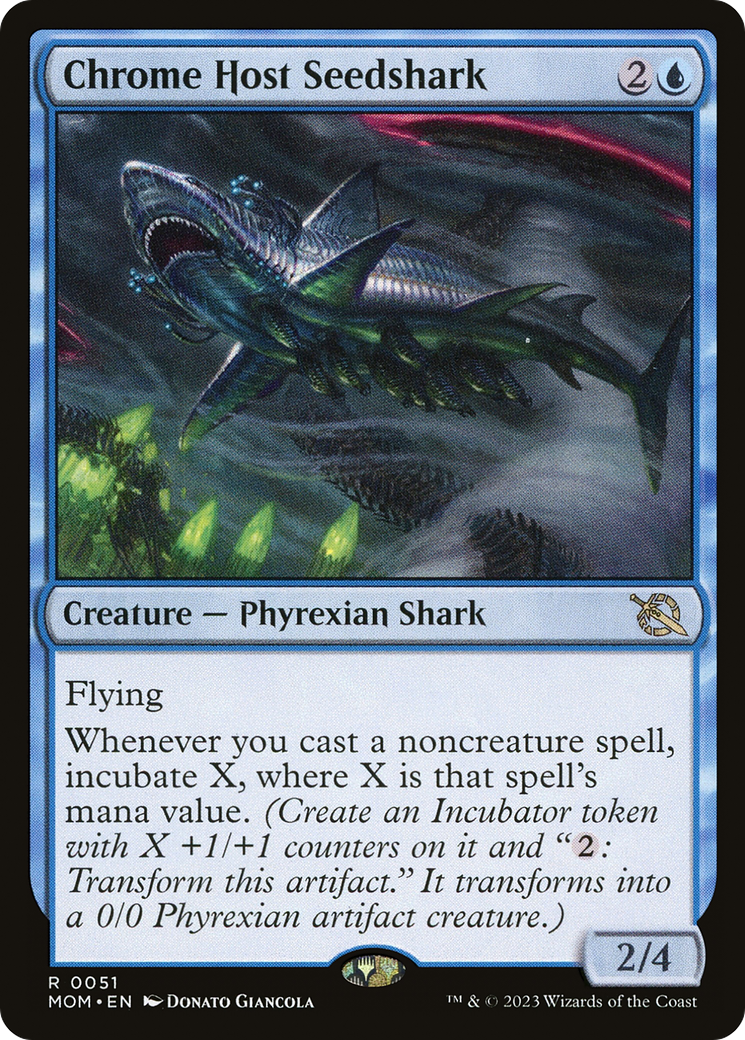 Image of Chrome Host Seedshark (MOM-051) - March of the Machine