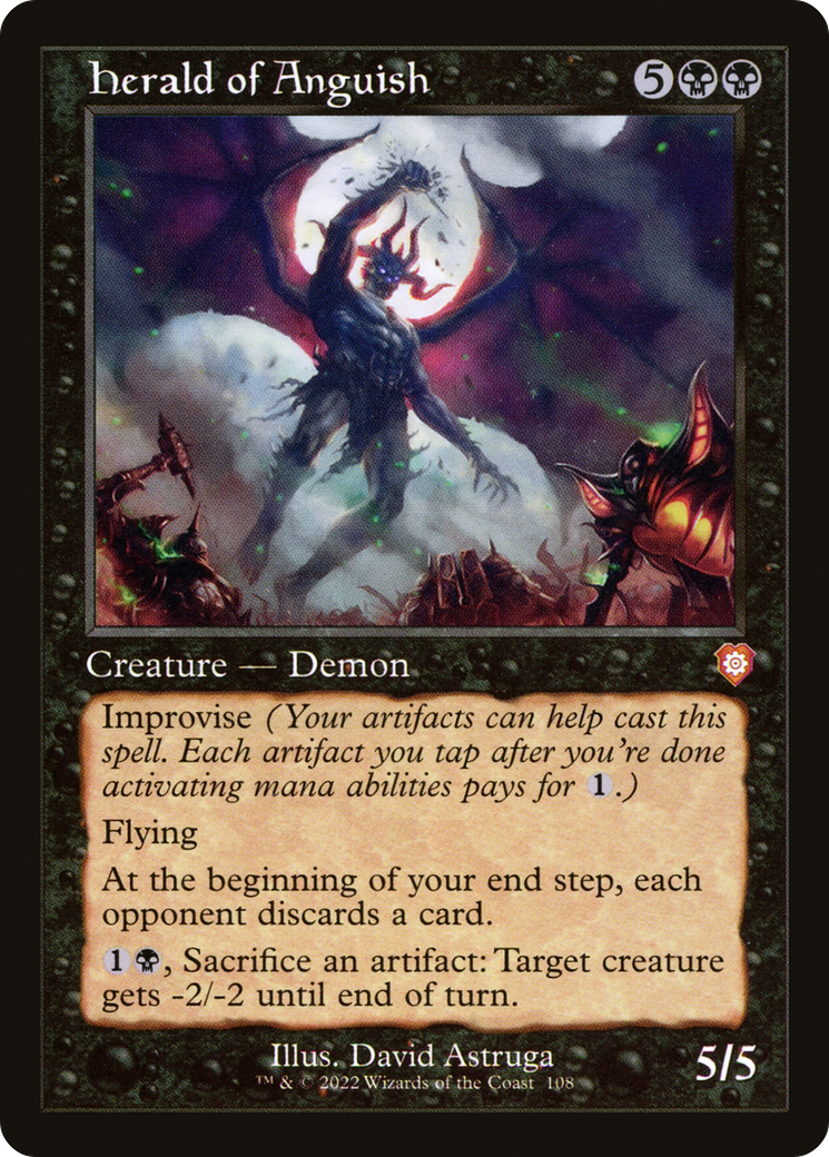 Image of Herald of Anguish (Retro Frame) (BRC-108) - The Brothers' War Commander