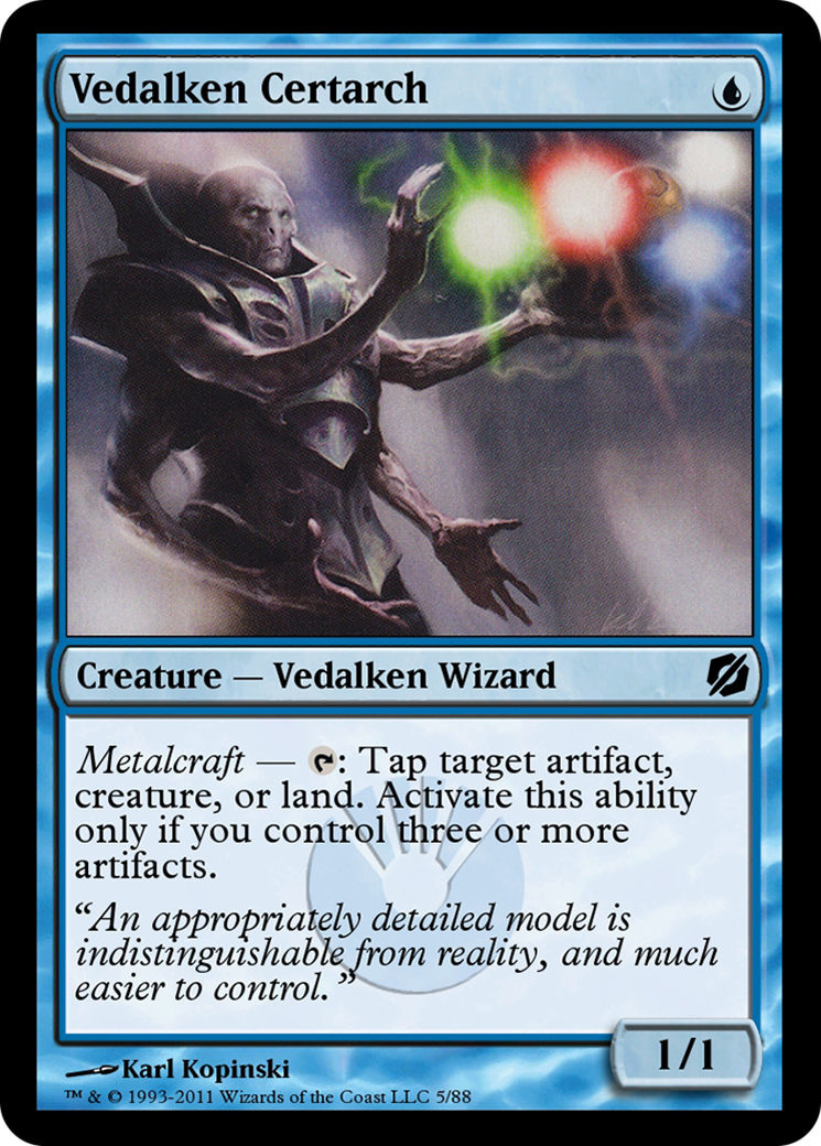 Image of Vedalken Certarch (TD2-005) - Duel Decks: Mirrodin Pure vs. New Phyrexia