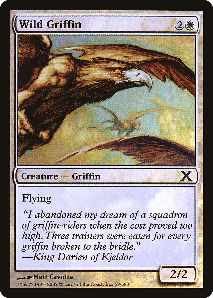 Image of Wild Griffin (10E-59★) - Tenth Edition Foil
