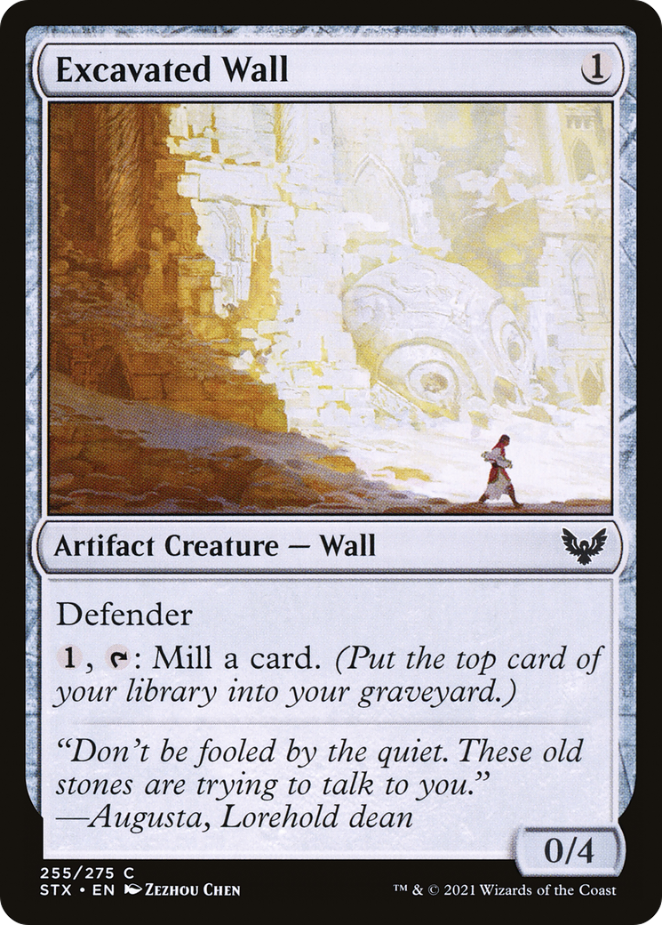 Image of Excavated Wall (STX-255) - Strixhaven: School of Mages Foil