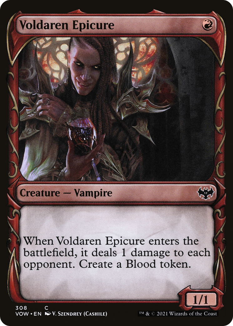 Image of Voldaren Epicure (Showcase) (VOW-308) - Innistrad: Crimson Vow: (Showcase) Foil