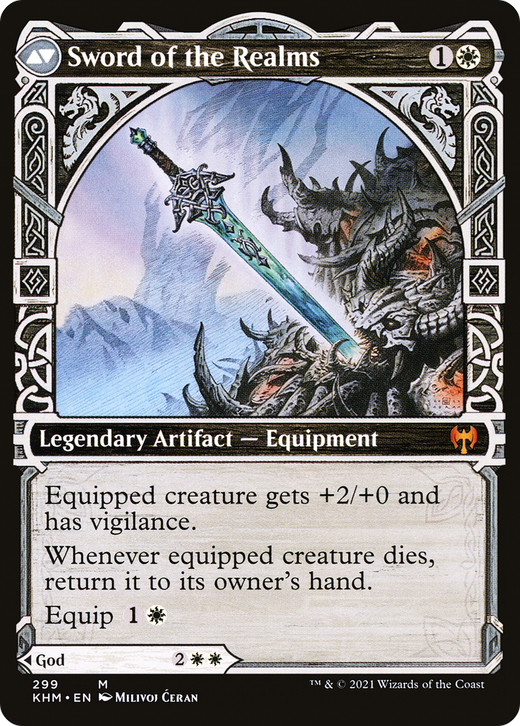 Image of Halvar, God of Battle (Showcase) (KHM-299) - Kaldheim: (Showcase) Foil