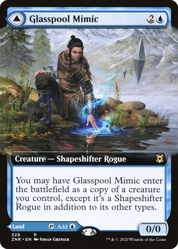 Image of Glasspool Mimic (Extended Art) (ZNR-328) - Zendikar Rising: (Extended Art) Foil
