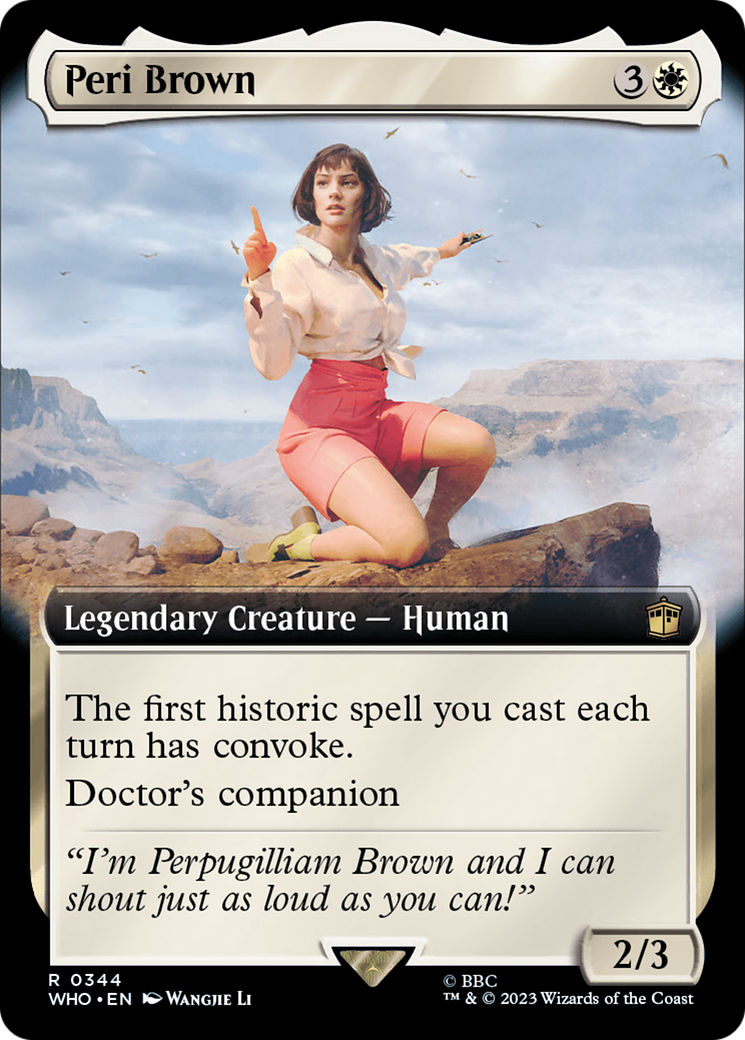 Image of Peri Brown (Extended Art) (WHO-344) - Doctor Who: (Extended Art) Foil
