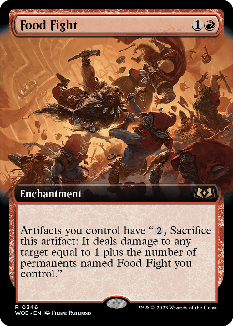 Image of Food Fight (Extended Art) (WOE-346) - Wilds of Eldraine: (Extended Art) Foil