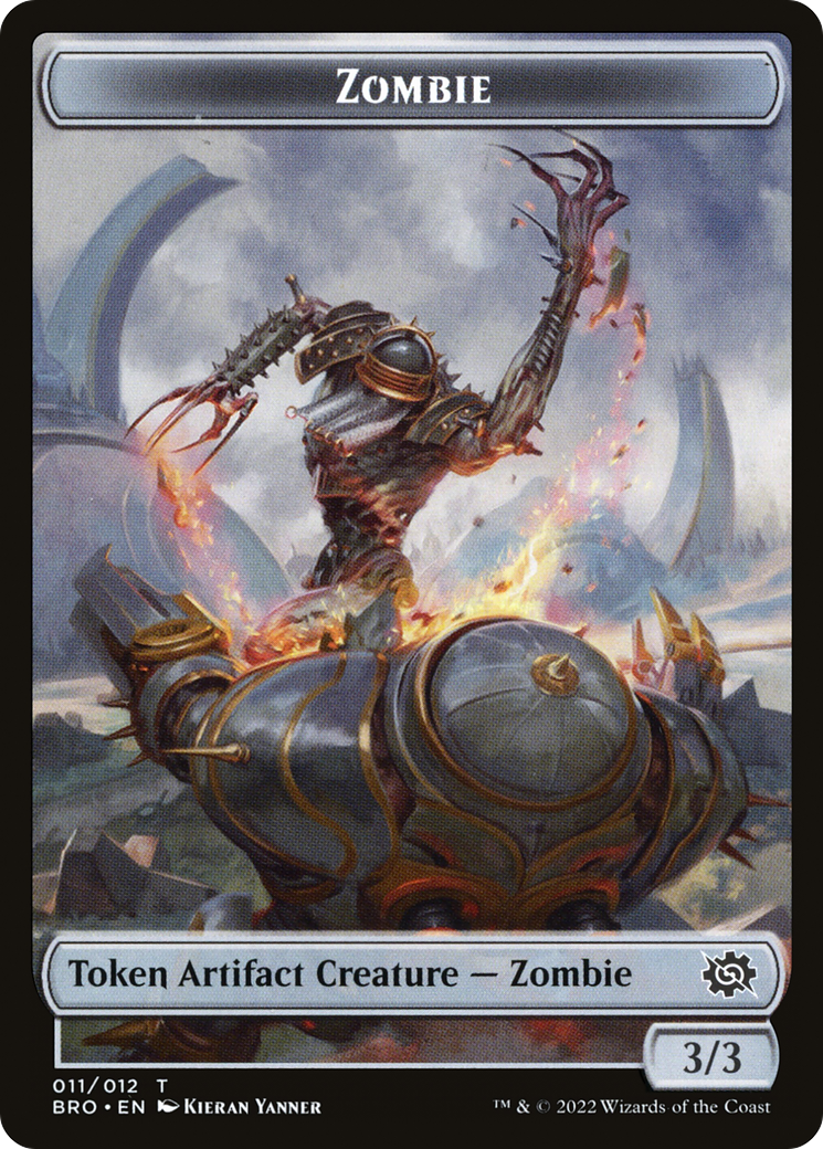 Image of Zombie (TBRO-011) - The Brothers' War Tokens Foil