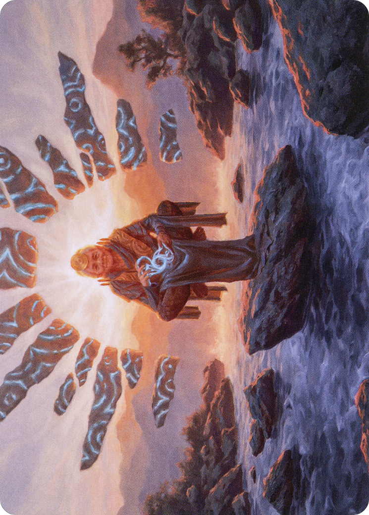 Image of Jadzi, Oracle of Arcavios // Jadzi, Oracle of Arcavios (ASTX-028) - Strixhaven Art Series (Borderless) Foil