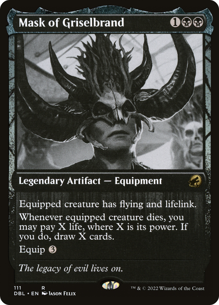 Image of Mask of Griselbrand (DBL-111) - Innistrad: Double Feature Foil