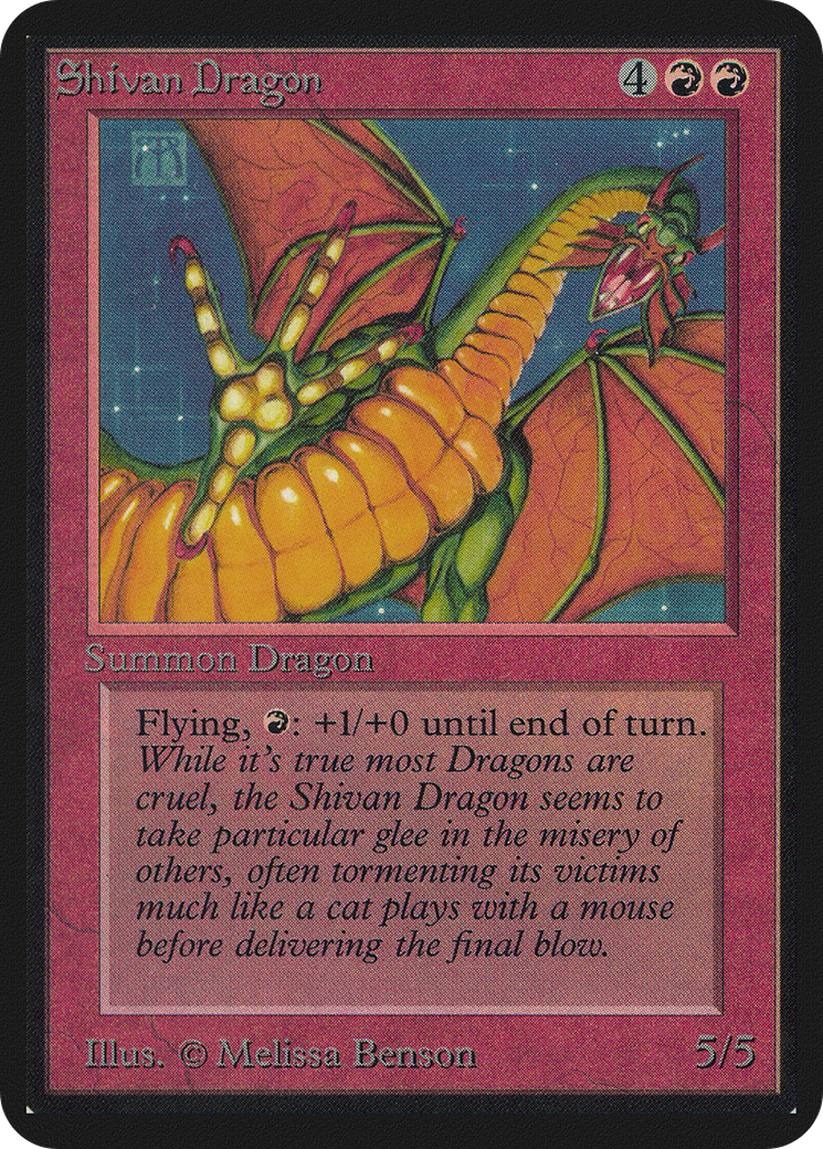 Image of Shivan Dragon (LEA-) - Limited Edition Alpha