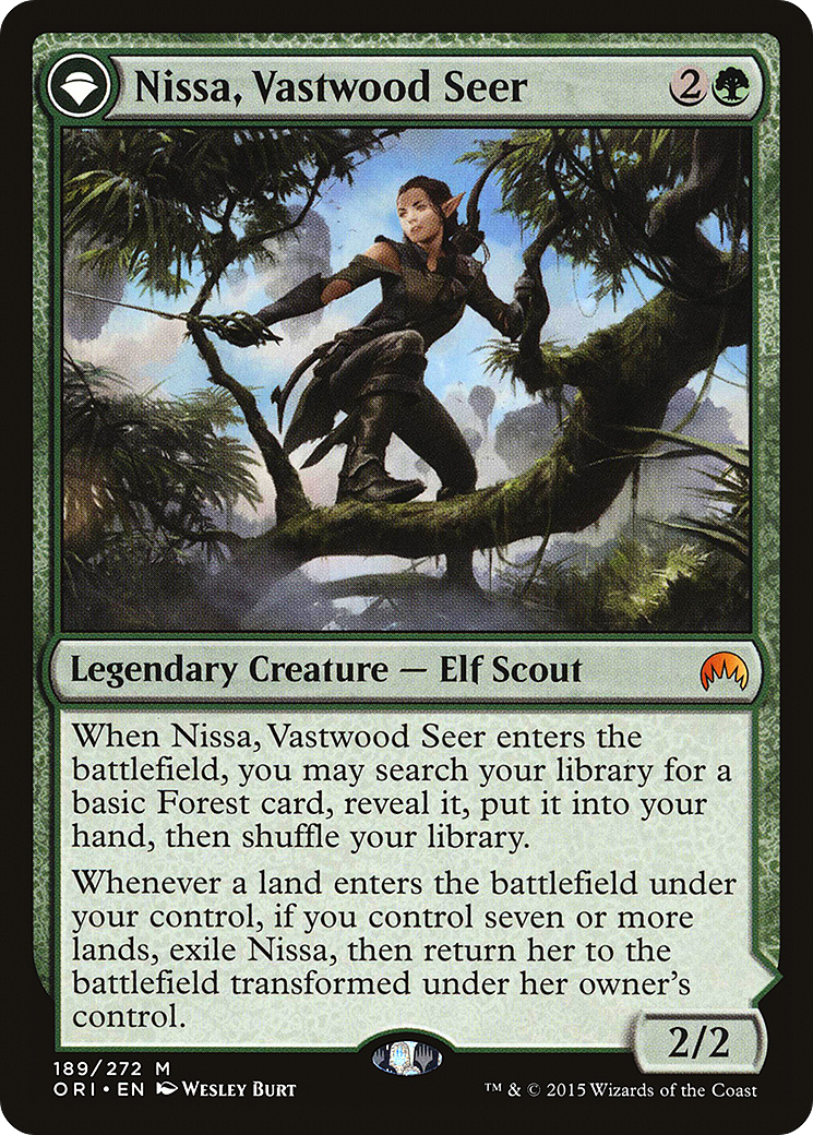 Image of Nissa, Vastwood Seer (ORI-189) - Magic Origins: (originpwdfc)
