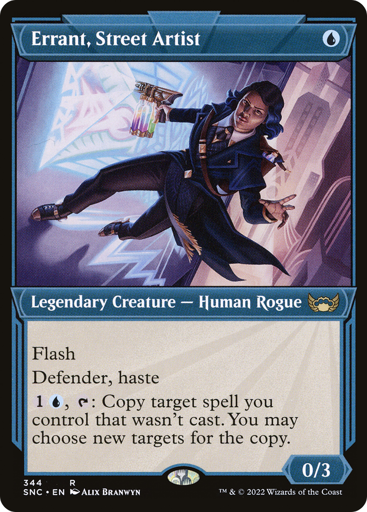 Image of Errant, Street Artist (Showcase) (SNC-344) - Streets of New Capenna: (Showcase) Foil