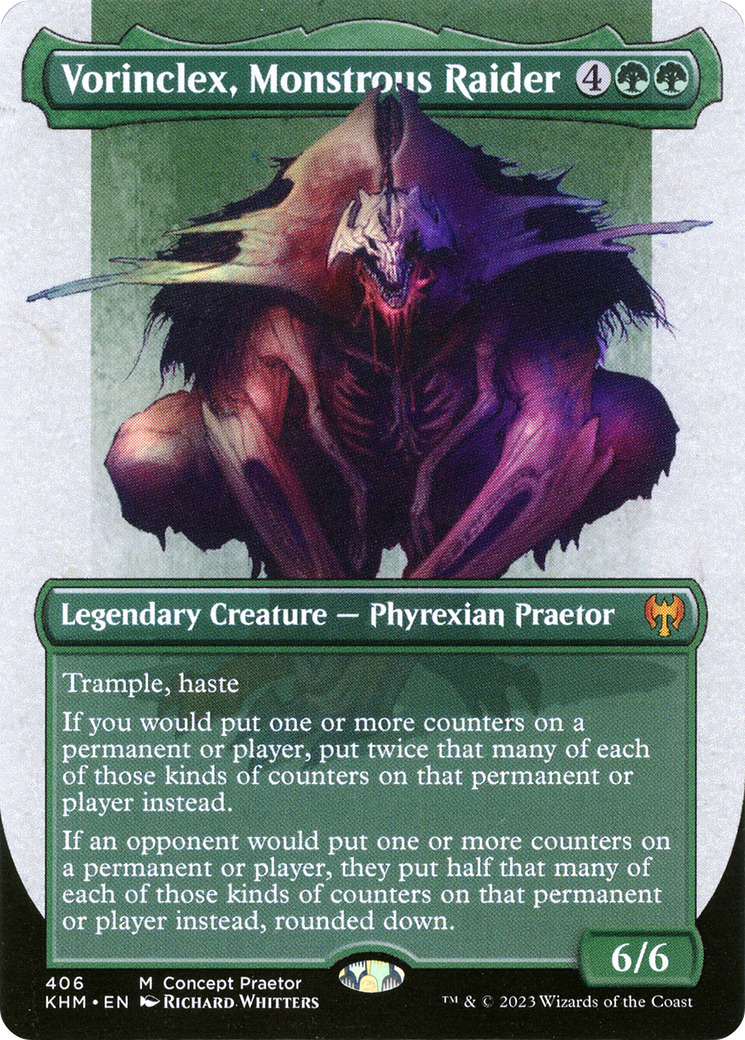 Image of Vorinclex, Monstrous Raider (Concept Praetor) (ONE-406) - Kaldheim (Borderless)