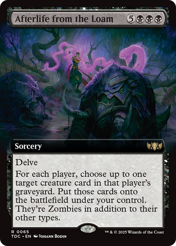Image of Afterlife from the Loam (Extended Art) (TDC-065) - Commander: Tarkir: Dragonstorm: (Extended Art)