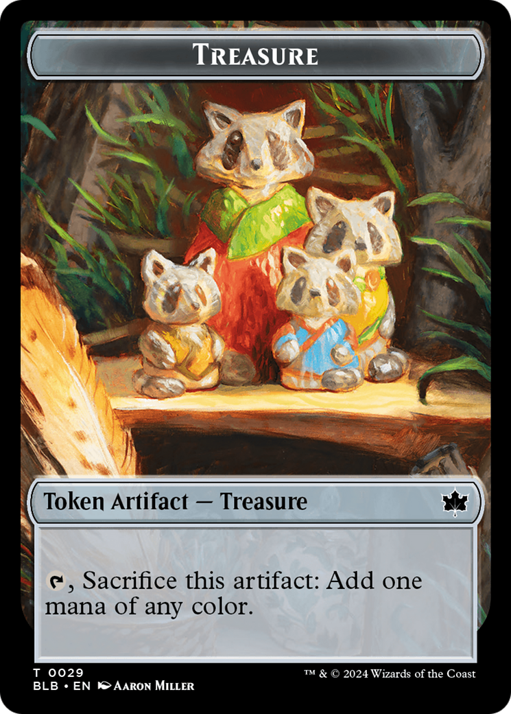 Image of Treasure Token (BLB-029) - Bloomburrow Tokens