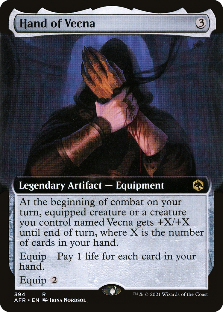 Image of Hand of Vecna (Extended Art) (AFR-394) - Adventures in the Forgotten Realms: (Extended Art) Foil