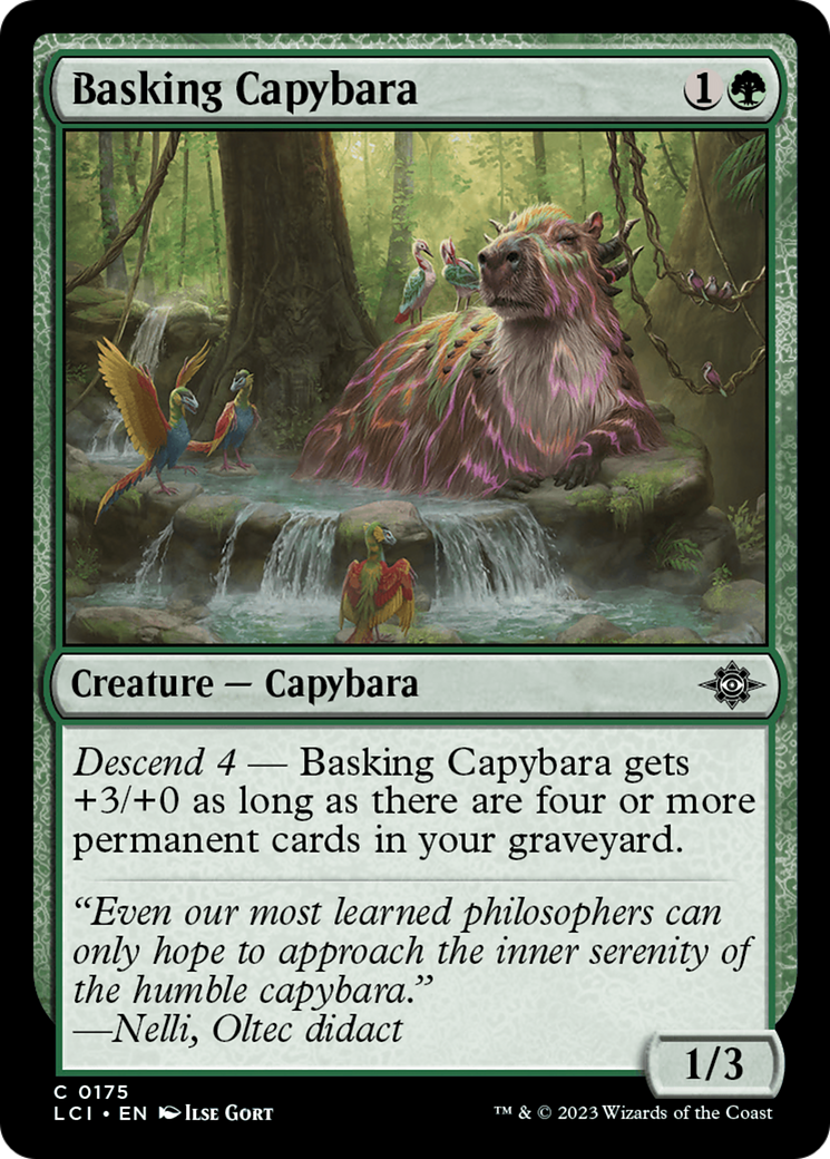 Image of Basking Capybara (LCI-175) - The Lost Caverns of Ixalan