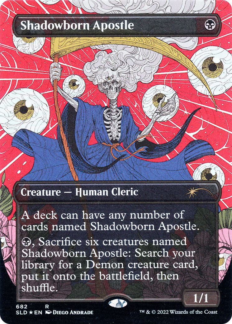 Image of Shadowborn Apostle (682) (SLD-682) - Secret Lair Drop (Borderless) Foil