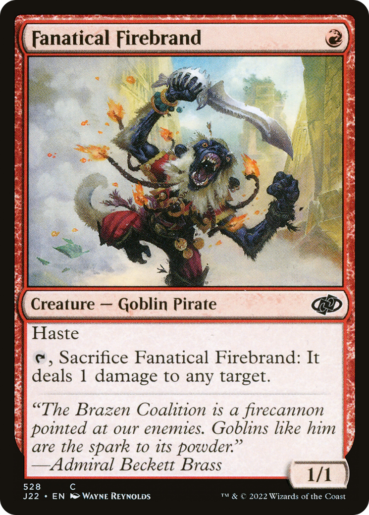 Image of Fanatical Firebrand (J22-528) - Jumpstart 2022