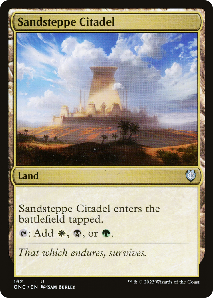 Image of Sandsteppe Citadel (ONC-162) - Phyrexia: All Will Be One Commander