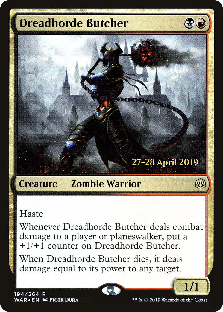 Image of Dreadhorde Butcher (PRE-194) - War of the Spark Promos Foil