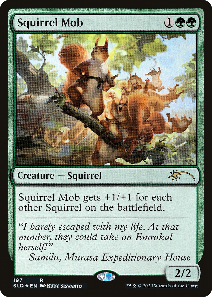 Image of Squirrel Mob (SLD-197) - Secret Lair Drop Foil