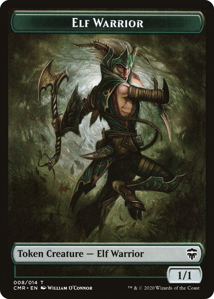 Image of Elf Warrior Token (CMR-008) - Commander Legends Tokens Foil