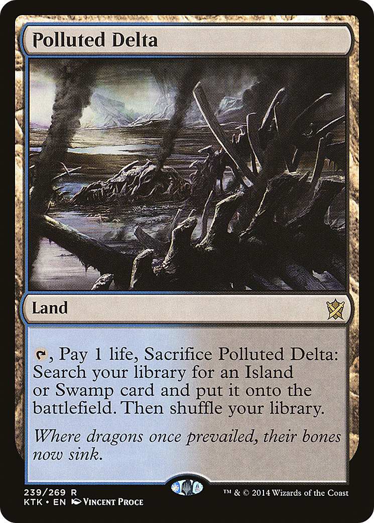 Image of Polluted Delta (KTK-239) - Khans of Tarkir Foil