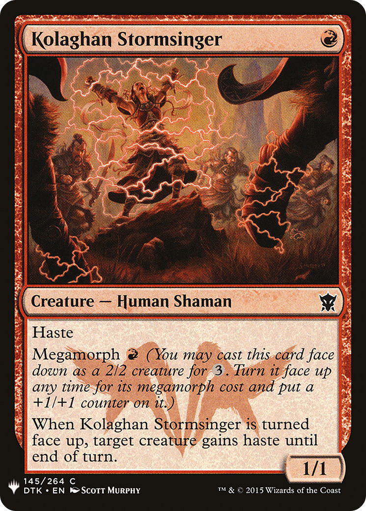 Image of Kolaghan Stormsinger (LIST-DTK-145) - The List
