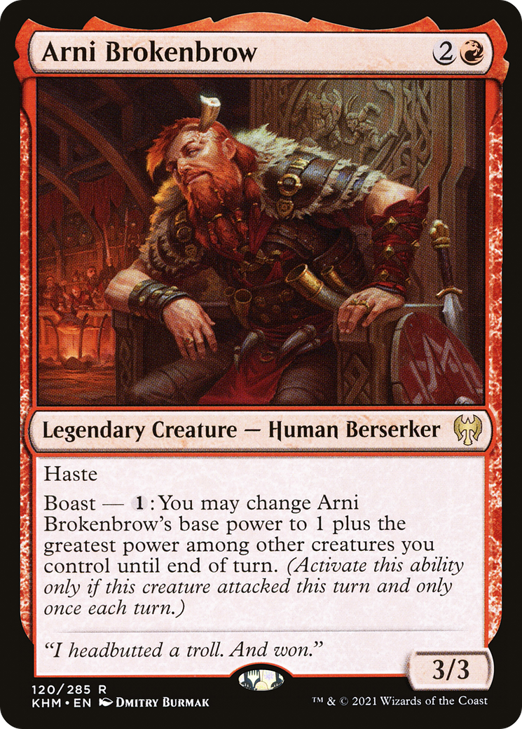 Image of Arni Brokenbrow (KHM-120) - Kaldheim Foil