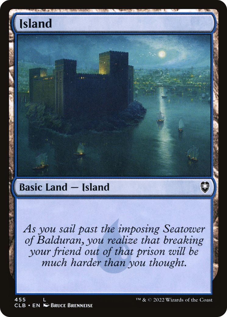 Image of Island (455) (CLB-455) - Commander Legends: Battle for Baldur's Gate