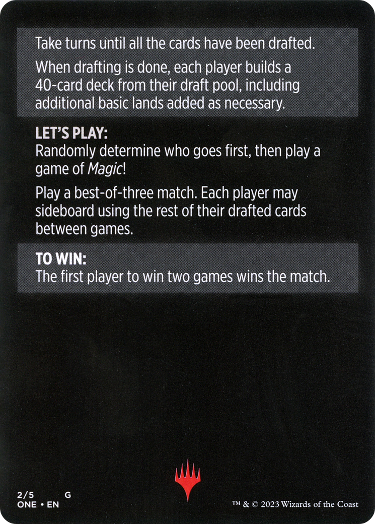 Image of Winchester Draft // Winchester Draft (cont'd) (MONE-002) - Phyrexia: All Will Be One Minigames