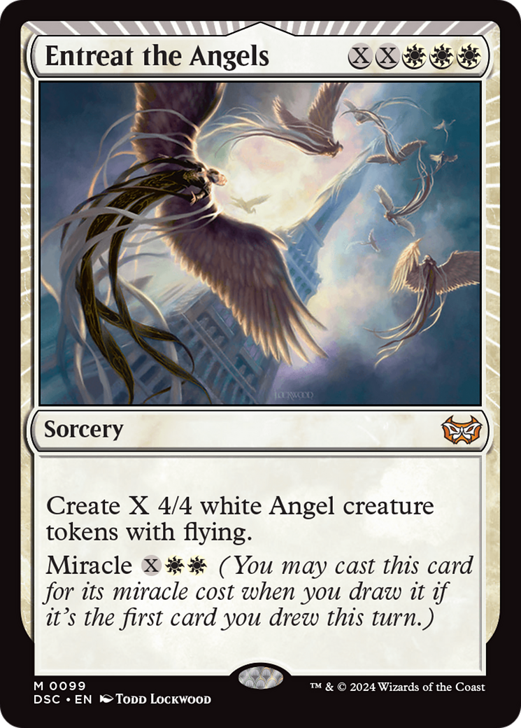 Image of Entreat the Angels (DSC-099) - Duskmourn: House of Horror Commander: (miracle)