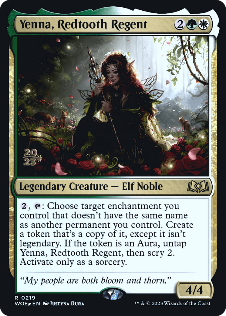 Image of Yenna, Redtooth Regent (PRE-219) - Wilds of Eldraine Promos Foil