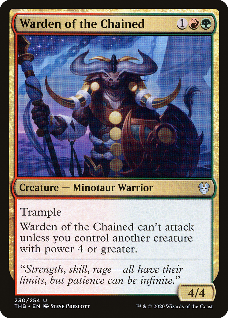 Image of Warden of the Chained (THB-230) - Theros Beyond Death
