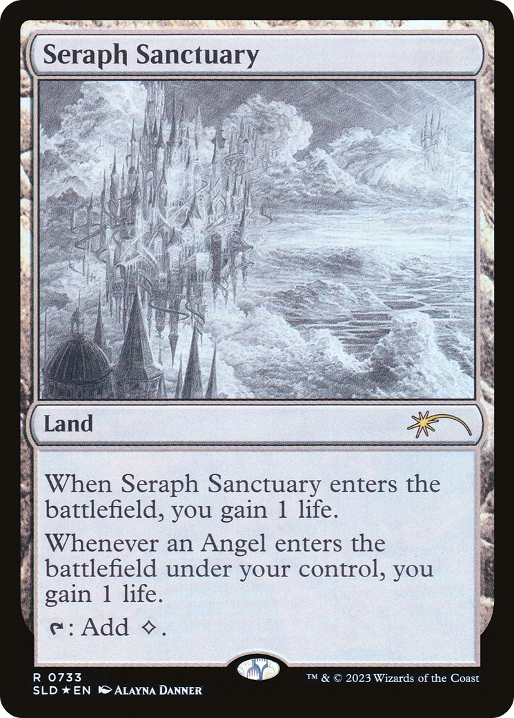 Image of Seraph Sanctuary (Sketch Showcase) (SLD-733) - Secret Lair Drop Foil
