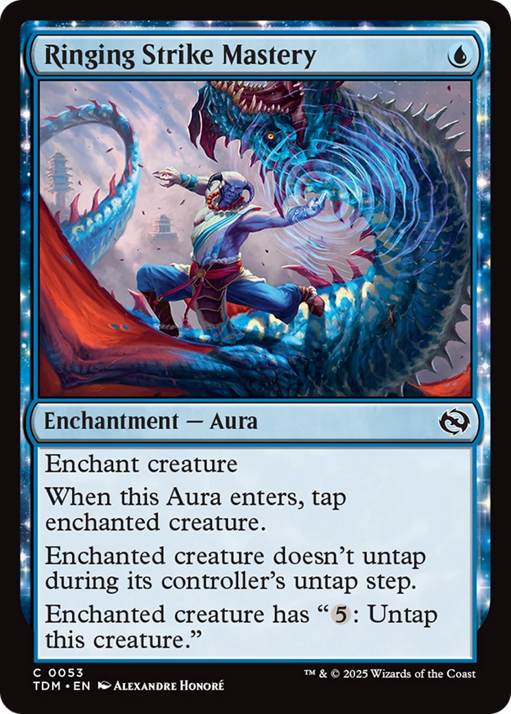 Image of Ringing Strike Mastery (TDM-053) - Tarkir: Dragonstorm: (enchantment)