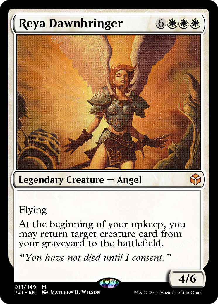 Image of Reya Dawnbringer (PZ1-011) - Legendary Cube Prize Pack Foil