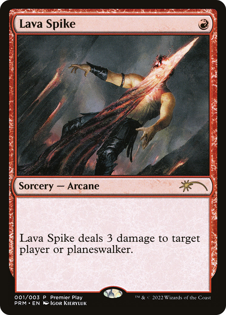 Image of Lava Spike (PTP-001) - Pro Tour Promos Foil