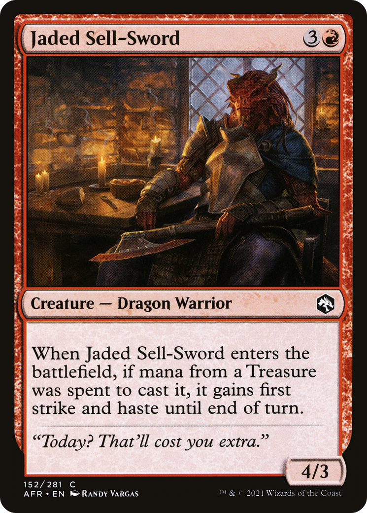 Image of Jaded Sell-Sword (AFR-152) - Adventures in the Forgotten Realms