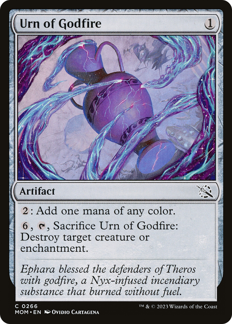 Image of Urn of Godfire (MOM-266) - March of the Machine Foil