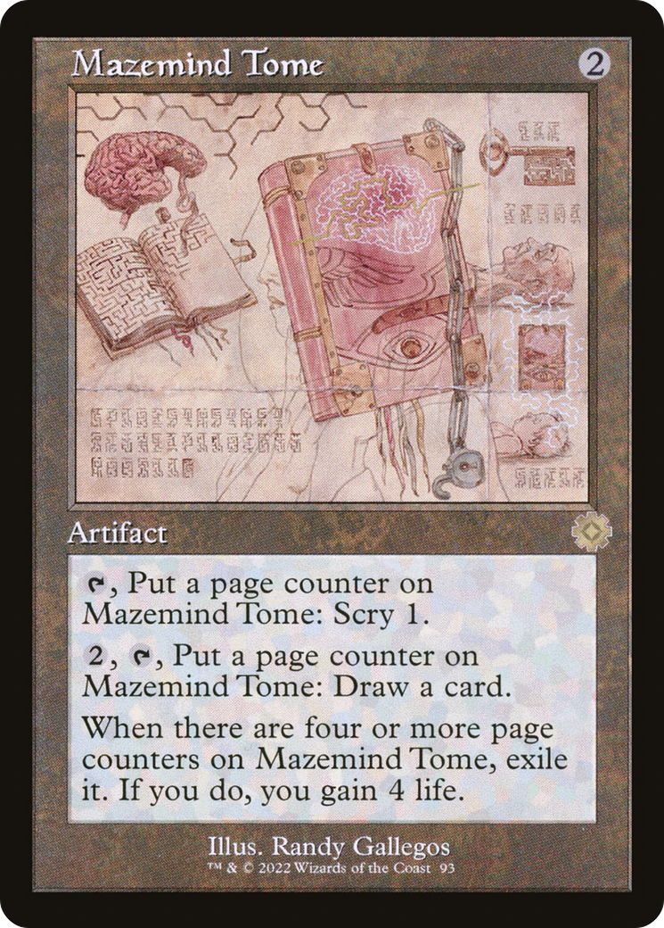Image of Mazemind Tome (Schematic) (BRR-093) - The Brothers' War Retro Artifacts