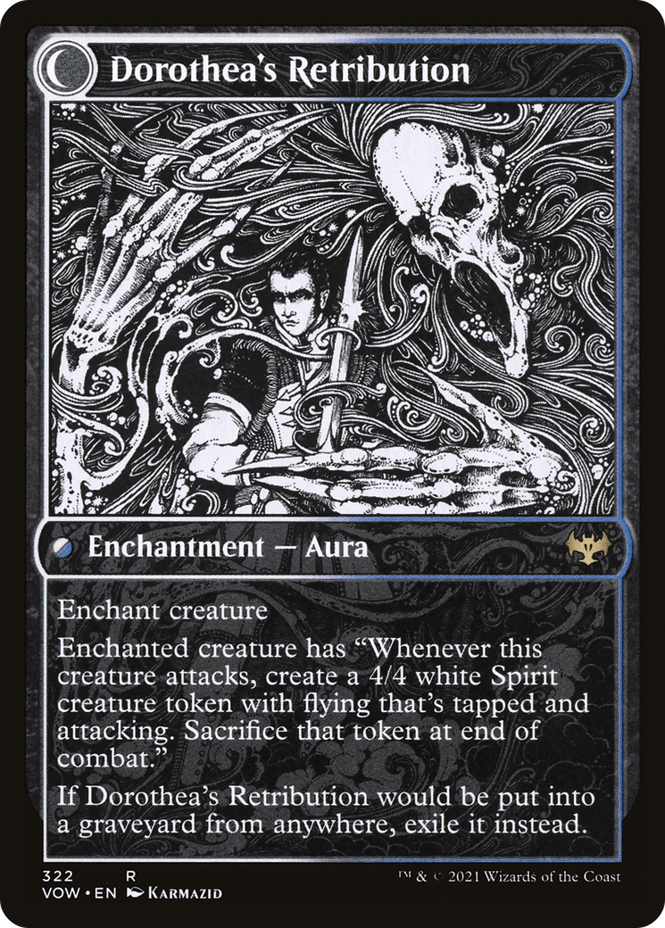 Image of Dorothea, Vengeful Victim (Showcase) (VOW-322) - Innistrad: Crimson Vow: (Showcase, Double Faced Transform)