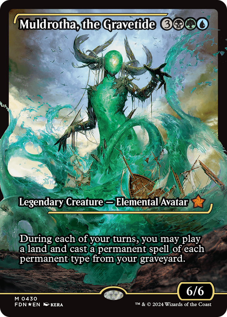 Image of Muldrotha, the Gravetide (Showcase) (FDN-430) - Foundations: (Showcase) Foil