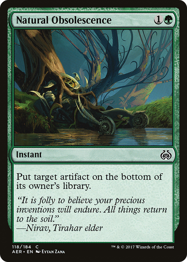 Image of Natural Obsolescence (AER-118) - Aether Revolt Foil