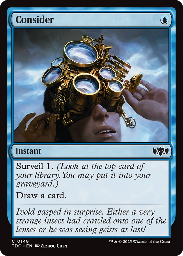 Image of Consider (TDC-148) - Commander: Tarkir: Dragonstorm