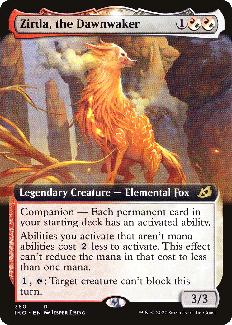 Image of Zirda, the Dawnwaker (Extended Art) (IKO-360) - Ikoria: Lair of Behemoths: (companion, Extended Art) Foil