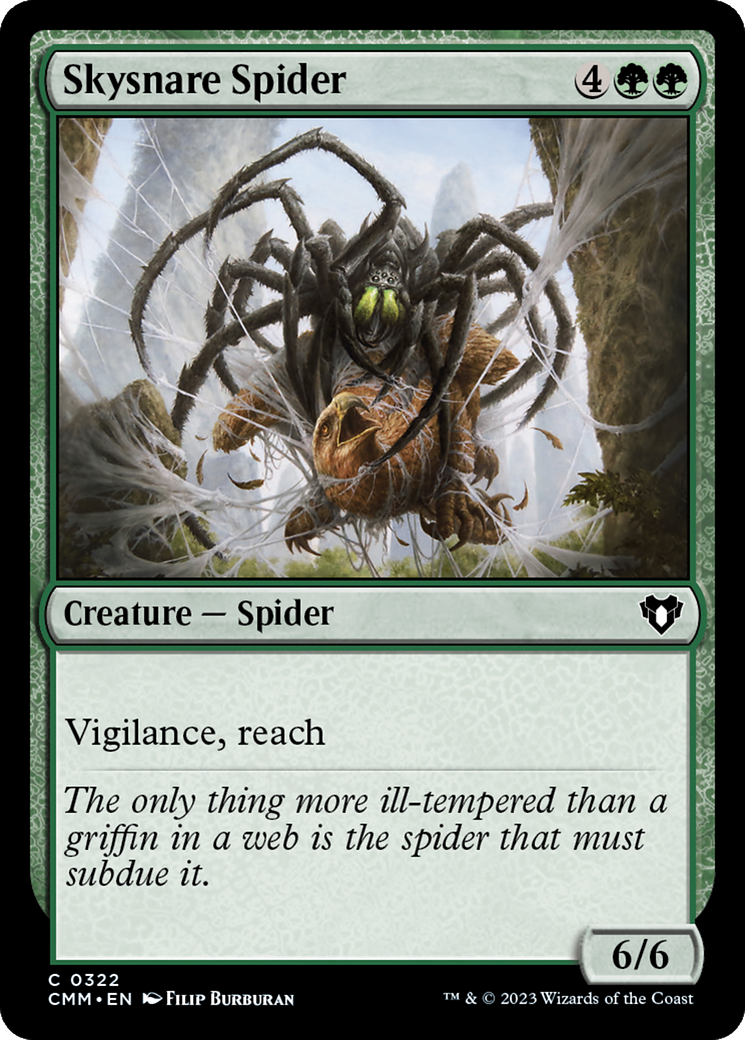 Image of Skysnare Spider (CMM-322) - Commander Masters Foil